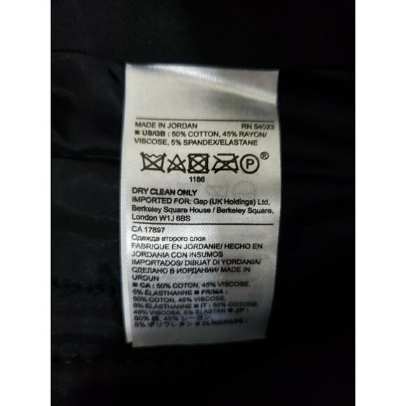 Banana Republic ~Woman Size 2~ White/Black Geometric Print Ankle Pants Sloan. - Picture 10 of 11